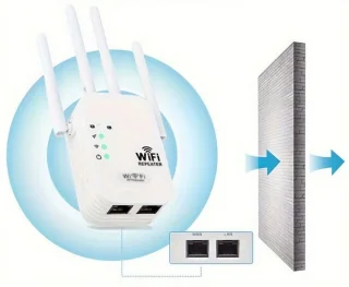 WiFi Repeater 300 Mbps 2.4 GHz 4 Antennes EU Stekker