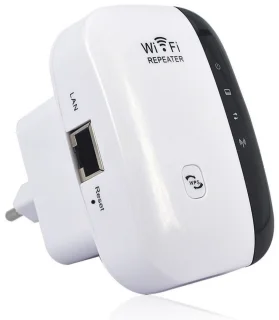 WiFi-repeater 300 Mbps 2,4 GHz met Ethernet-poort