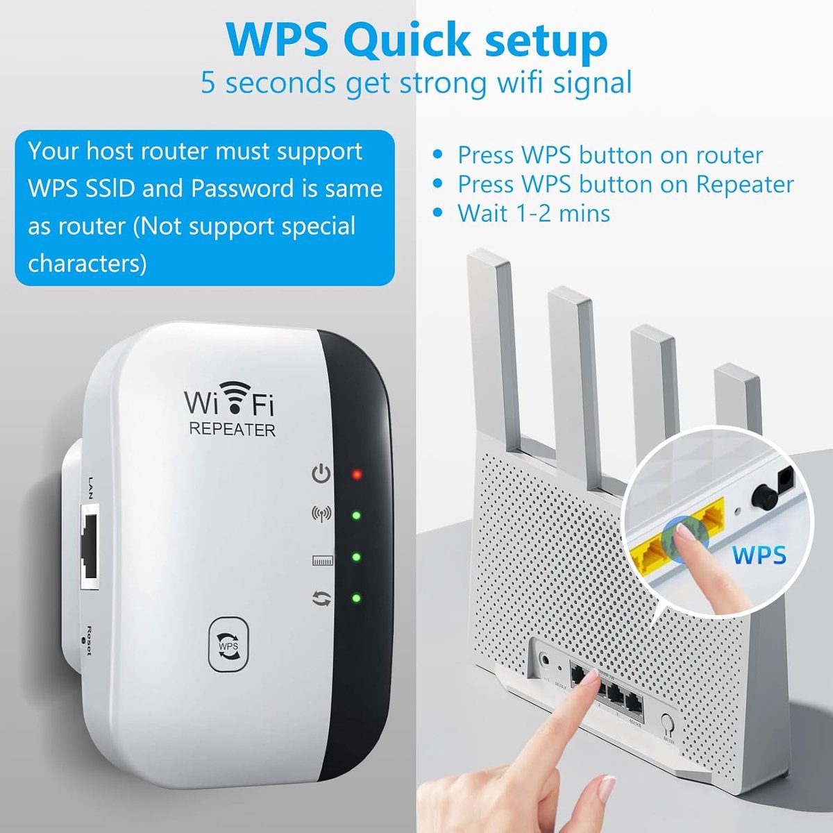 Wat vinden we goed aan de WiFi-repeater 300 Mbps met RJ45-poort