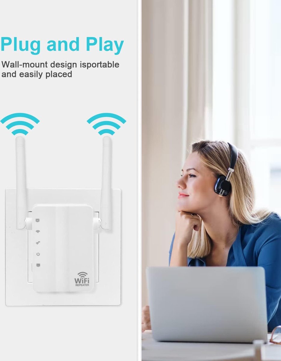 Wat vinden we goed aan de WiFi Repeater 300 Mbps WiFi Versterker Thuis & Kantoor