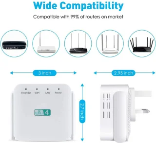 WiFi Repeater 300 Mbps WPS WiFi Extender