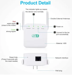 WiFi Repeater 300 Mbps WPS WiFi Extender
