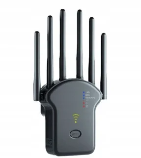 WiFi-repeater zwart