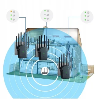 WiFi-repeater zwart