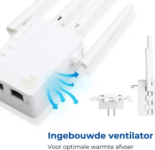 Wifi Versterker 1200 Mbps Wit - Draadloze Wifi Repeater