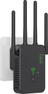 WiFi Versterker 1200 Mbps Zwart
