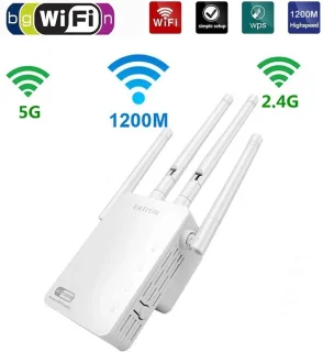 WiFi Versterker Dual Band 1200Mbps met 4 Antennes