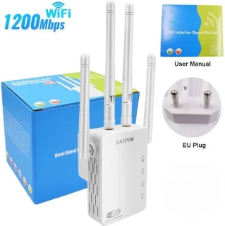 WiFi Versterker Dual Band 1200Mbps met 4 Antennes