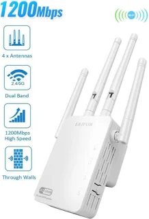 WiFi Versterker Dual Band 1200Mbps met 4 Antennes
