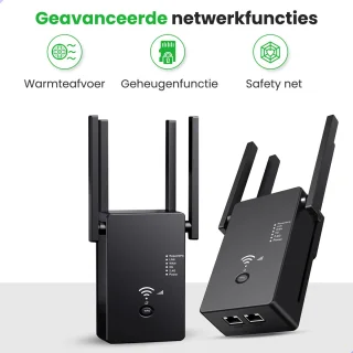WiFi Versterker Stopcontact 1200 Mbps 2.4/5 GHz