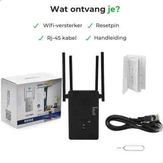 WiFi Versterker Stopcontact 1200 Mbps 2.4/5 GHz