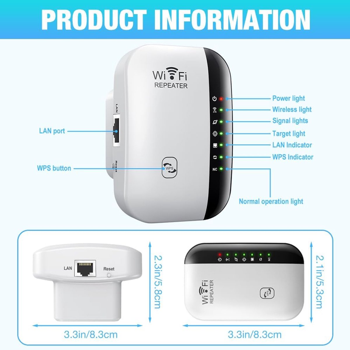 Wat vinden we goed aan de WiFi Versterker Stopcontact 2.4 & 5.0 GHz