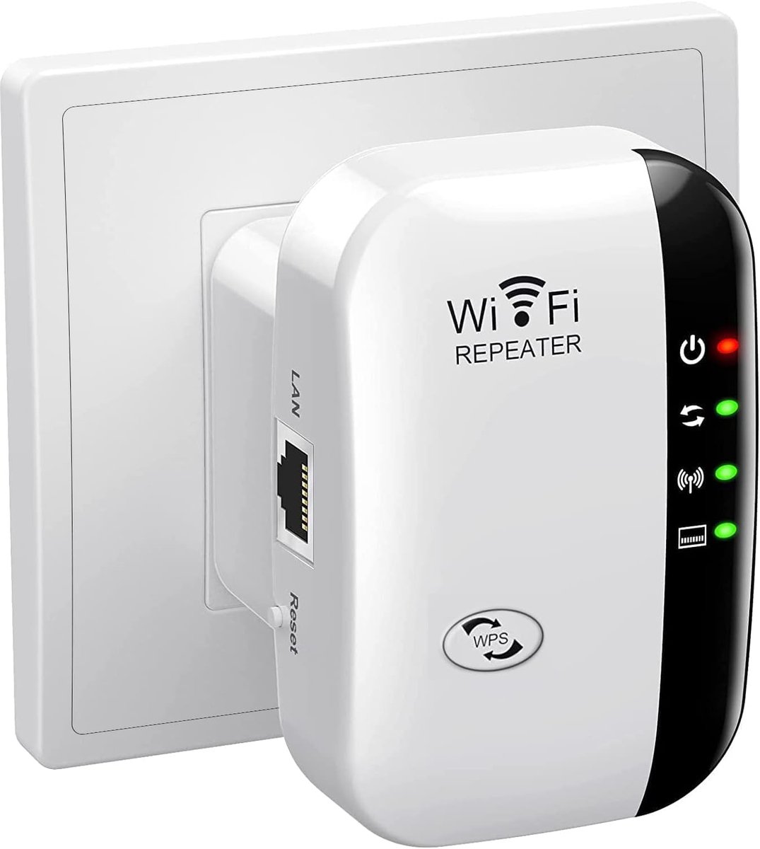 De WiFi Versterker Stopcontact 2.4/5 GHz WPS in één oogopslag