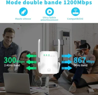 WiFi Versterker Stopcontact 2.4/5.0 GHz
