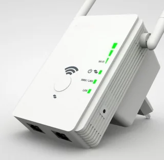 Wifi Versterker Stopcontact 300 Mbit/s met 2 Antennes