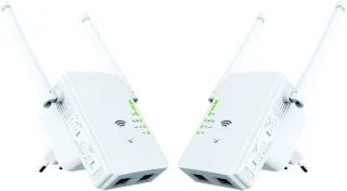 Wifi Versterker Stopcontact 300 Mbit/s met 2 Antennes