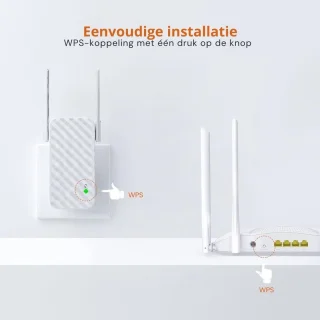 Wifi Versterker Stopcontact 300 Mbit/s Met Externe Antennes