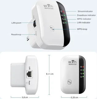 Wifi Versterker Stopcontact 300 Mbit/s