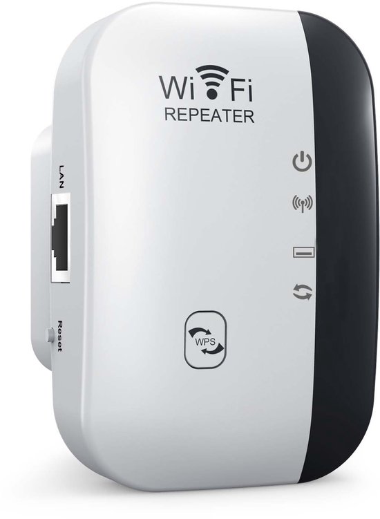 Compacte plug-in wifi-versterker voor eenvoudige dekking zonder gedoe