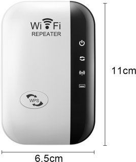 WiFi Versterker Stopcontact 300Mbps - Draadloze Wifi Repeater - Wit