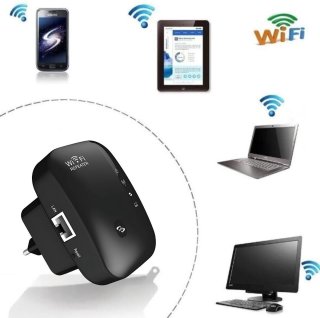 Wifi Versterker Stopcontact 300Mbps Zwart