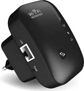 Wifi Versterker Stopcontact 300Mbps Zwart