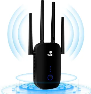 WiFi Versterker Stopcontact Dual-Band met WPS Knop