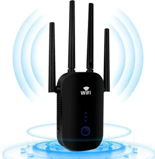 WiFi Versterker Stopcontact Dual-Band met WPS Knop
