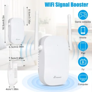 WiFi Versterker Stopcontact Dual Band WiFi Repeater