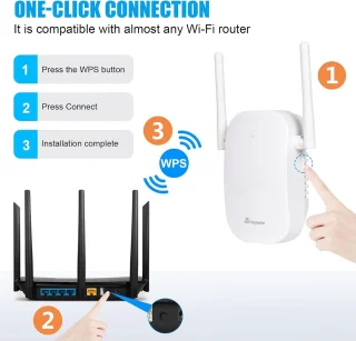 WiFi Versterker Stopcontact Dual Band WiFi Repeater