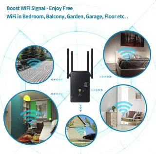 WiFi Versterker Stopcontact Dual Band WPS