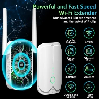 WiFi Versterker Stopcontact WPS 2.4/5 GHz