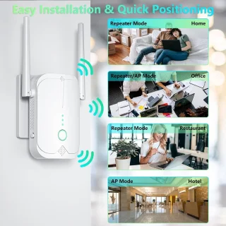 WiFi Versterker Stopcontact WPS 2.4/5 GHz