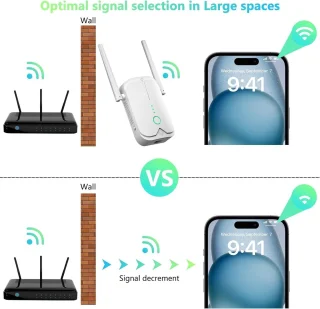 WiFi Versterker Stopcontact WPS 2.4/5 GHz