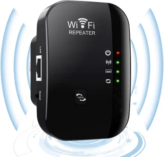 WiFi Versterker Stopcontact Zwart 300Mbps