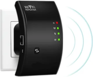 WiFi Versterker Stopcontact Zwart - Router Extender