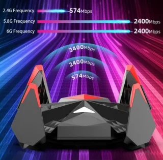 Wifi6 Ax5400 USB Wifi Adapter Gigabit Internet Modem 5374Mbps