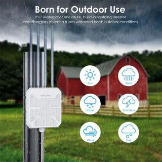 WiFi6 Outdoor Router AX1800 Dual Band 4 Antennes