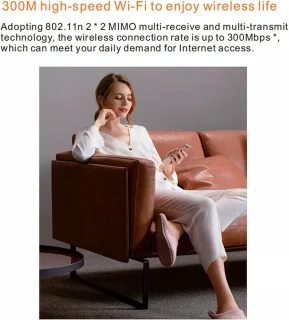 Wireless-N Wifi Versterker met RJ45 Poort 300M Wit