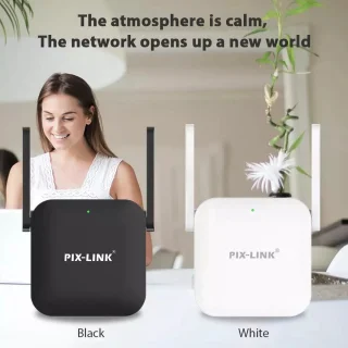 Wireless-N Wifi Versterker met RJ45-poort 300M Zwart