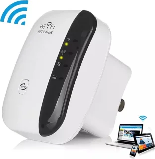 Wireless WiFi Versterker Stopcontact Wit - Wifi Repeater 300 Mbps Ethernet