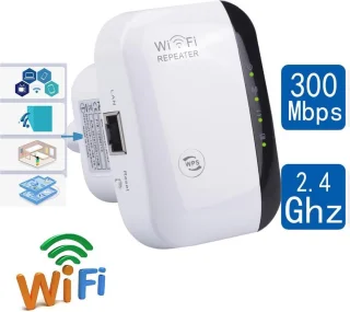 Wireless WiFi Versterker Stopcontact Wit - Wifi Repeater 300 Mbps Ethernet