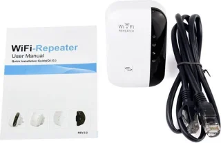 Wireless WiFi Versterker Stopcontact Wit - Wifi Repeater 300 Mbps Ethernet