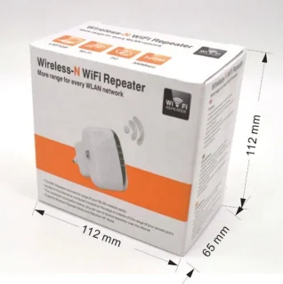 Wireless WiFi Versterker Stopcontact Wit - Wifi Repeater 300 Mbps Ethernet