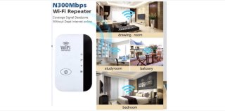 WNHB WiFi Versterker Buiten 300Mbps 2.4GHz Wit