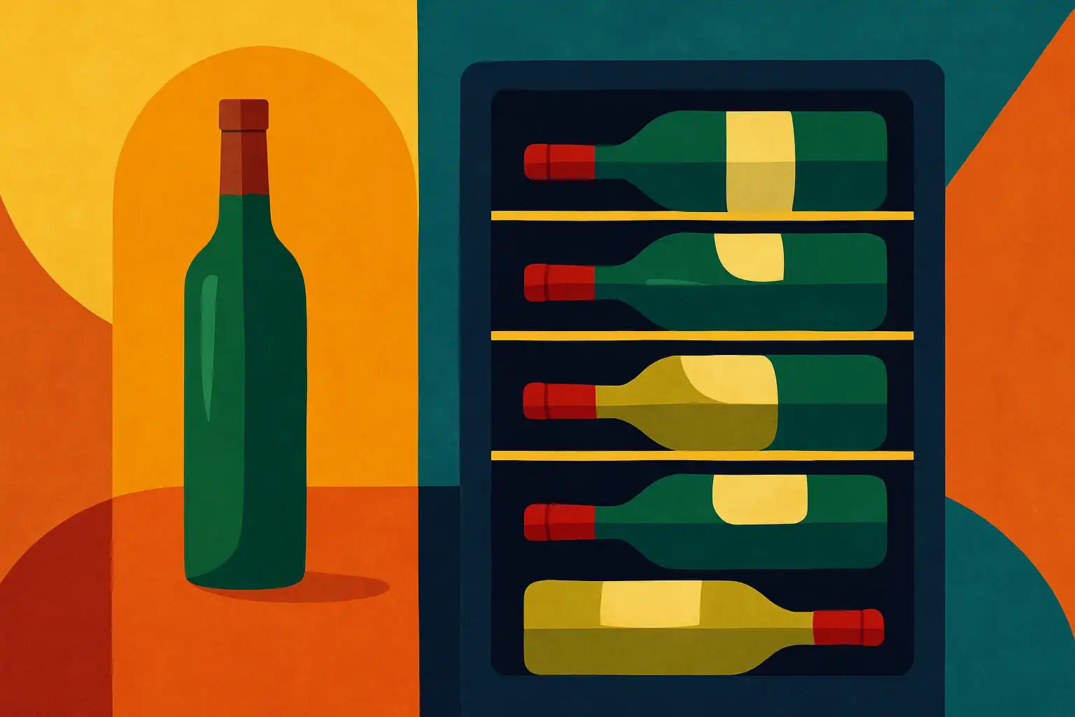 Rechtop of liggend? verrassende effecten van flessenoriëntatie in je wijnkoeler