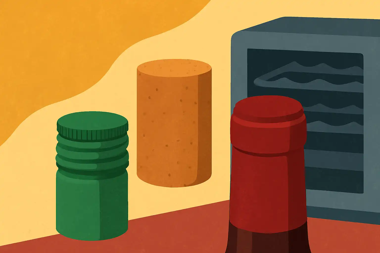 Schroefdop, kurk of capsule: zo bewaar je elke sluiting optimaal in je wijnkoeler