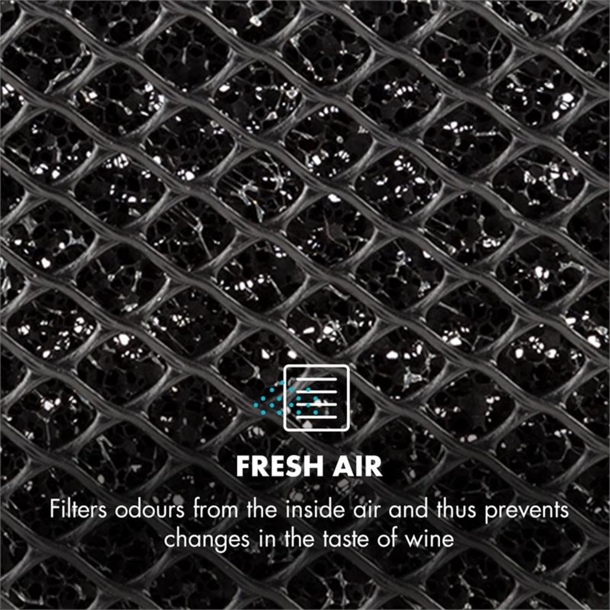 Wat vinden we goed aan de actief koolfilter wijnkoelkast 9,9x4,9x1 cm