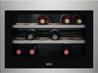AEG KWE884520M Thermo-elektrische Inbouwwijnkoelkast Roestvrijstaal 18 flessen