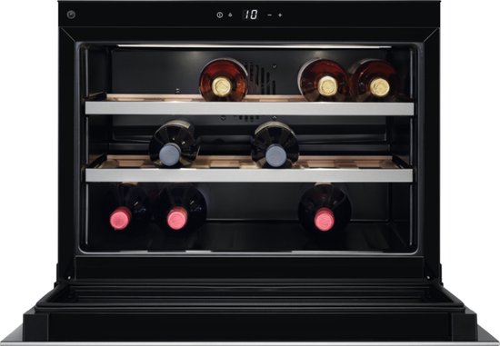AEG KWE884520M Thermo-elektrische Inbouwwijnkoelkast Roestvrijstaal 18 flessen review